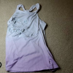 Aurple and white tank top